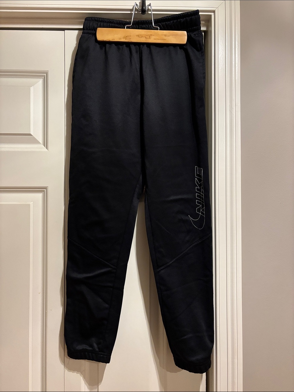 Nike Black Jogger Pants with Subtle Side Swoosh